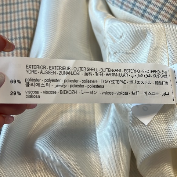 Double breasted Zara blazer - beige with gold buttons - Picture 12 of 12